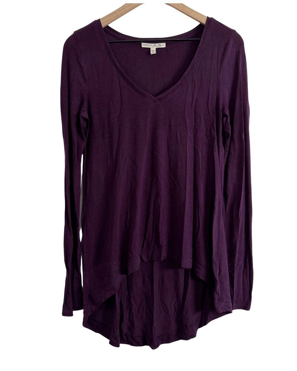 Express One Eleven Purple High Low Tunic Top Size Small